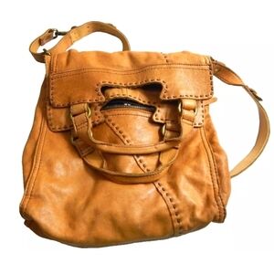 Lucky Brand Abbey Road Foldover Leather Bag